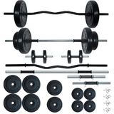 68 Kg Z Barlı Halter Seti Ve Dambıl Seti Ağırlık Fitness Seti