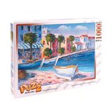 68X48cm 1000 Parça Puzzle Yapboz Akdeniz (Toz Yapıştırıcı Hediyeli)
