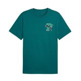 691776-41 Puma Graphıc Tee Erkek T-Shirt Yeşil