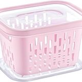 6'lı Süzgeçli Fresh Saklama Kabı Seti 1.6 Lt Plastik Saklama Set 6 Adet