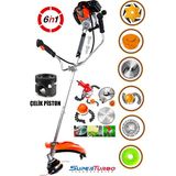 6In1 6 Parça Fonksiyonlu Kömürsüz Seri Benzinli Yan Tip Tırpan Ot Biçme Tırpanı 20Hpx Çelik Motor