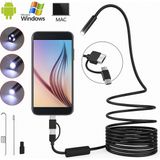6led Kablolu Profesyonel 7.0mm 1080P Hd USB Endoskop Kamera - Android Pc Için Su Geçirmez - 5METRE KAMERA