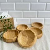 6'lı %100 Bambu Sosluk Çerezlik / Kahvaltılık Çok Amaçlı Bambu Kase Bambu