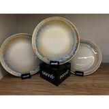 6’lı 27 cm büyük düz tabak / ana yemek / servis / sunum tabağı Knidos Gourmet Bonna