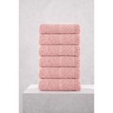 6'Lı Agora Pembe El Havlusu - 50X80 Cm, 170 Gr, %100 Pamuk, Spa Ve Otel Havlusu