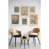 6'lı Ahşap Model 3 Adet 21X30 ve 3 Adet 13X17 Tablodan Oluşan Set Çerçeve Görünümlü 3060 55 x 38 - Renkli