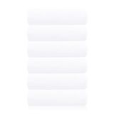 6'Lı Beyaz Banyo Havlusu - 70X140 Cm, 490 Gr, %100Pamuk, Spa Ve Otel Havlusu, Günlük Kullanıma Uygun