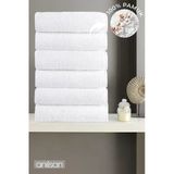 6'Lı Beyaz Banyo Havlusu - 70X140 Cm, 490 Gr, %100Pamuk, Spa Ve Otel Havlusu