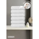6'Lı Beyaz Jelena El Havlusu - 50X90 Cm, 225 Gr, %100 Pamuk, Spa Ve Otel Havlusu