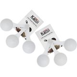 6'lı Beyaz Ölçü Kaşığı Seti (2 x 3’lü Takım) – 30 ml Plastik Gıda Ölçüm Kaşığı – Kahve, Mama, Baharat ve Toz Karışımlar Için Gıda Temasına Uygun Pratik Plastik Kaşık