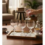 6'Lı Bohemia Kristal Sterna Gold Kahve Yanı Kadehi