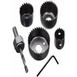 6'lı Buat Açma Seti Panç Set Alçıpan Delme Kartonpiyer Delme Seti 32-54 mm Arası Buat Açma 6 Parça