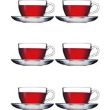 6'lı Büyük Fincan Set, Çay Kahve Bardakları, 238 Ml, 12 Parça, 6 Kişilik - Seçenek 1