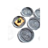6'lı Cam Kase Mini Kahvaltılık Çerezlik Meze Tabağı 12 Cm İkramlık- Adenya