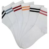 6'Lı Çemberli Set Unisex Kokulu Tenis Kolej Çorap Tek Beden