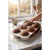 6'lı Derin Silikon Muffin ve Cupcake Kalıbı