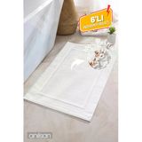 6'Lı Düz %100 Pamuk Ayak Havlusu- Beyaz 50X70, 245 Gr