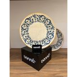 6’lı düz tabak / tatlı / pasta / servis tabağı 21 cm Bonna Viento Gourmet dessert plate