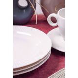 6'lı Elif 18 cm Porselen Pasta ve Tatlı Tabağı Seti - Zarif ve Modern Tasarım ELF06PT01Y0100000
