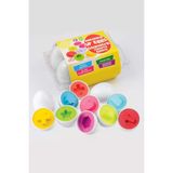 6'lı Geometrik Yumurta Eşleme Oyunu Şekilli Eğitici Öğretici Motor Gelişim Görsel Algı Oyuncak Toys