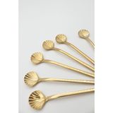 6'lı Gold Çelik Kaşık Seti - Çay, Tatlı ve Karıştırma Kaşığı - Seçenek 1