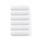 6'Lı Greek Beyaz Banyo Havlusu - 70X140cm, 490Gr, %100Pamuk, Spa Ve Otel Havlusu
