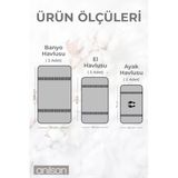 6Lı Gri Greek Havlu Set 2 Adet El Havlusu 50X90, 2 Adet Banyo Havlusu 70X140 2 Adet Ayak Havlu 50X70