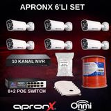 6’Lı Ip Mikrofonlu Geniş Açılı Güvenlik Kamera Seti