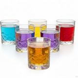 6’lı Kahve Yanı Bardağı Seti 75 ml – Desenli Cam Mini Bardak, Espresso & Türk Kahvesi Su Bardağı, Şık ve Dayanıklı Tasarım