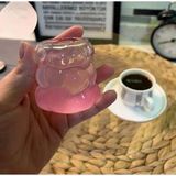 6’lı Kahve Yanı Üzüm Bardak Seti Bubble Bardak Bulut Bardak Sunum Bardağı 80 ml - Şeffaf