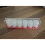 6'lı Kokusuz Bozkurt Silindir Mum 3*6cm Beyaz