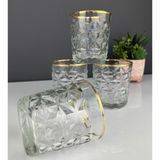 6'lı Kristal Meşrubat Bardağı 300 ml - 001-Renkli