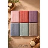 6'lı Mutfak Havlusu Seti 30x50 Cm %100 Pamuklu Melodi Çok Renkli