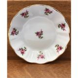 6'lı Pembe Çiçekli Porland Çay Tabağı Seti, Zarif Tasarım ve Kaliteli Malzeme