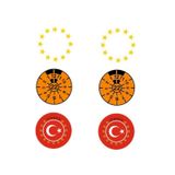 6'Lı Plaka Pul Seti , Avrupa Birliği Yıldız Sticker ,