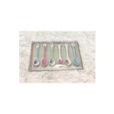 6'lı Porselen Çay Kaşığı Seti , uzunluğu 11cm