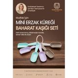 6'lı Renkli Mini Baharat Kaşığı Seti Plastik Erzak Ölçü Küreği Kahve Tuz Baharat Kavanoz İçi Kaşık 723478