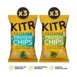 6'lı Sebze Yeşillikleri Çeşnili & Deniz Tuzlu ve Fesleğenli Yüksek Proteinli Nohut Cipsi 6X50G - 50 g