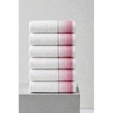 6'Lı Selina Pembe El Havlusu - 50X100 Cm, 235 Gr, %100 Pamuk, Spa Ve Otel Havlusu