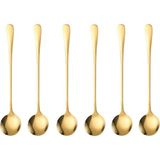 6'lı Set, 18 cm Uzunlukta Şık ve Dayanıklı Tatlı, Latte ve Dondurma Kaşığı - Seçenek 1