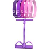6lı Set Body Trimmer + Pilates Lastiği Seti Mekik Kürek Çekme Spor Kondisyon Egzersiz Aleti Mor - Standart - Çok Renkli