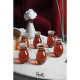 6'lı Set Borosilikat Cam Çay Bardağı 200 ml Beyaz - Seçenek 1