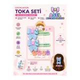 6'lı Set Fiyonk Figürlü Pens Toka ve Çiçek Kıskaç Çocuk Saç Tokası Seti - Farklı Renk Seçenekli asel p21
