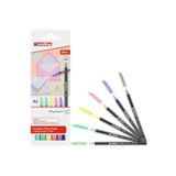 6lı Set Pastel Renkler 1200 Ince Uçlu Keçeli Kalem Grafik Kalemi MRKZSEDD-1200-S6