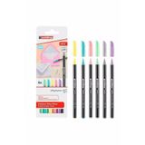 6lı Set Pastel Renkler 1200 Ince Uçlu Keçeli Kalem Grafik Kalemi