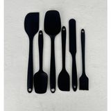 6'lı Silikon Spatula Seti Siyah