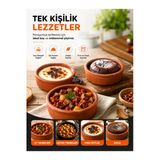 6'Lı Toprak Güveç Seti | Fırın Ve Ocak Uyumlu Porsiyonluk Güveç Kabı | Sütlaç, Sufle Ve Yemek Sunumu İçin