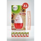 6'lı Tropik Meyveler Küre Oda Kokusu 60 Gün Taze Egzotik Meyve Ferah Koku, Dekoratif Küre 100 ml
