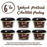 6'lı Yüksek Proteinli Belçika Çikolatalı Puding 20G Protein Tek Porsiyon - 200 gr