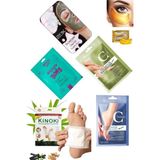 6'lı Yüz-Göz-Saç-Ayak-Bacak Peeling Gözenek Açıcı Gerdirme Komple Bakım Maske